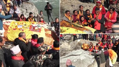 Ram Janmabhoomi: Two Shaligram Stones Dispatched From Nepal to Ayodhya for Ram, Janaki Idols (Watch Video)